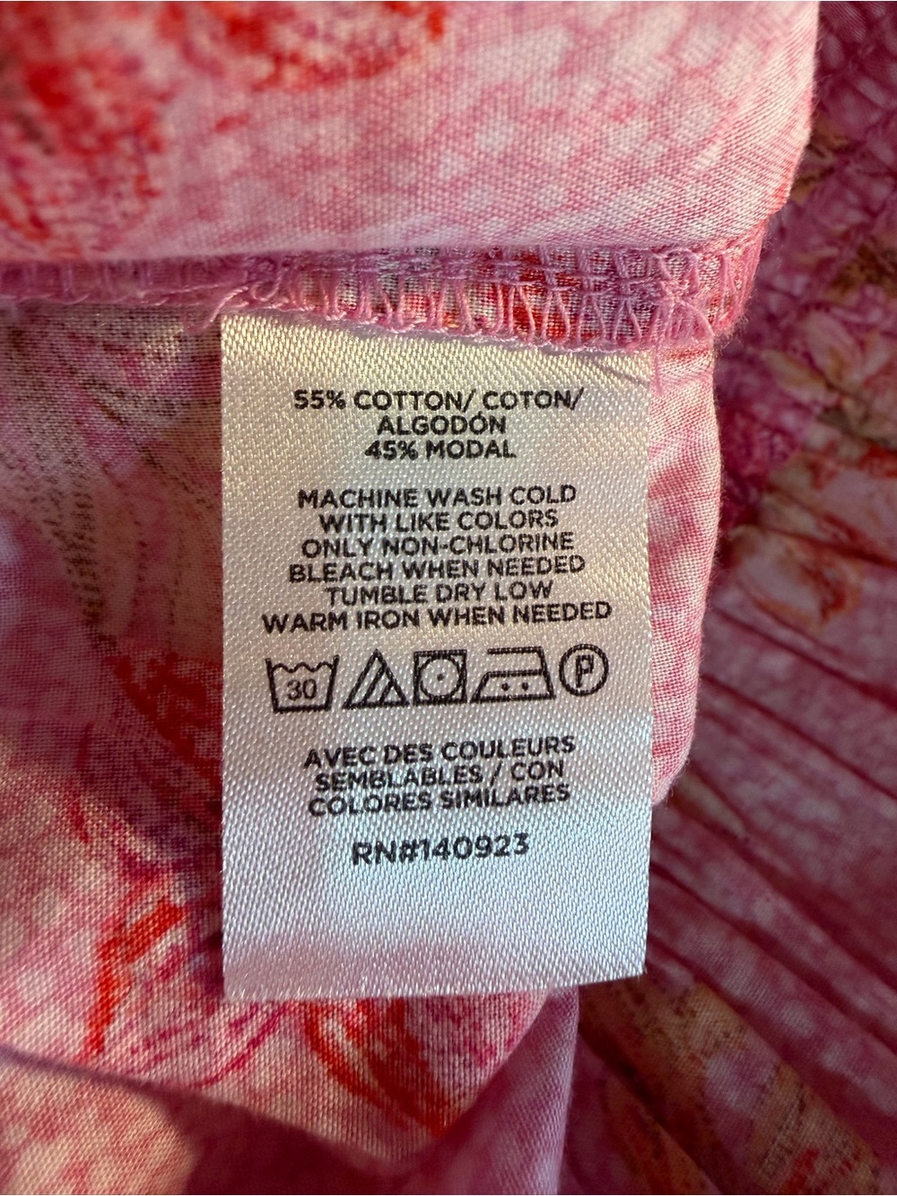 NWT LOFT ‘Lily Gathered Waist V-Neck Blouse’ in Pink Floral Print Size Large - Picture 9 of 13